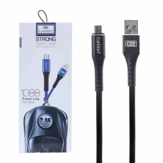 تصویر کابل تبدیل USB به micro USB ارلدام مدل EC-058m
