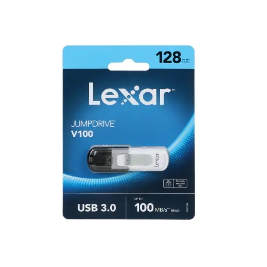 تصویر فلش مموری لکسار مدل JumpDrive V100 USB3.0 ظرفیت 128 گیگابایت