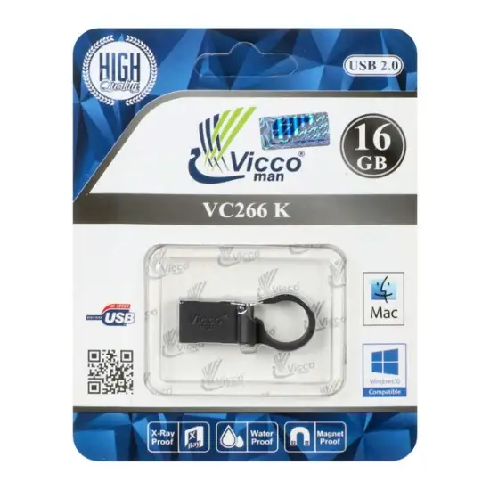 تصویر فلش مموری ویکومن مدل VC266 K با ظرفیت 16 گیگابایت