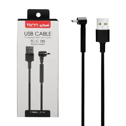 نمایش جزئیات کابل تبدیل USB به USB-C تسکو مدل TC C185 طول 1 متر