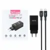 شارژر دیواری 65 وات فست شارژ PD و دوپورت تسکو مدلTTC67 به همراه کابل تبدیل USB-C - تصویر یکم