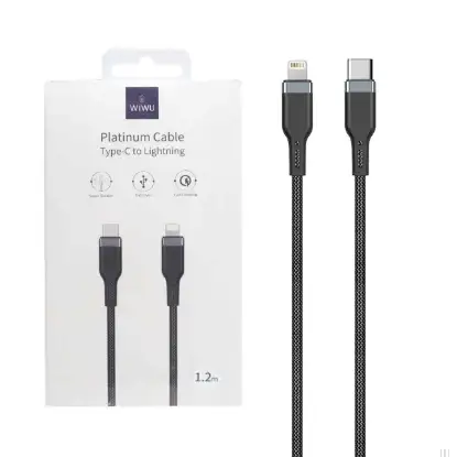 نمایش جزئیات کابل تبدیل لایتنینگ به USB-C ویوو مدل PT04 طول 1.2 متر