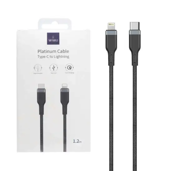 تصویر کابل تبدیل لایتنینگ به USB-C ویوو مدل PT04 طول 1.2 متر