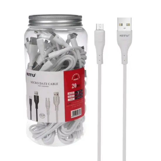 تصویر کابل تبدیل USB به micro USB نیتو مدل NC128 (20 عددی) 
