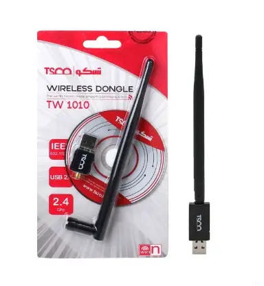 نمایش جزئیات کارت شبکه بی‌سیم USB تسکو مدل TW1010