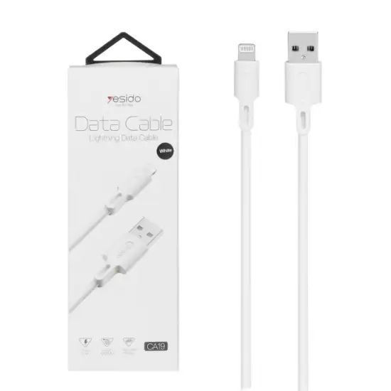 تصویر کابل تبدیل USB به Lightning یسیدو مدل CA19