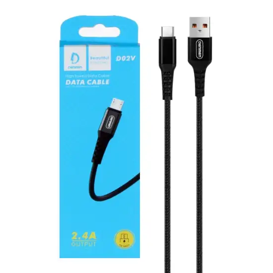 تصویر کابل تبدیل USB به microUSB دنمن مدل D02V