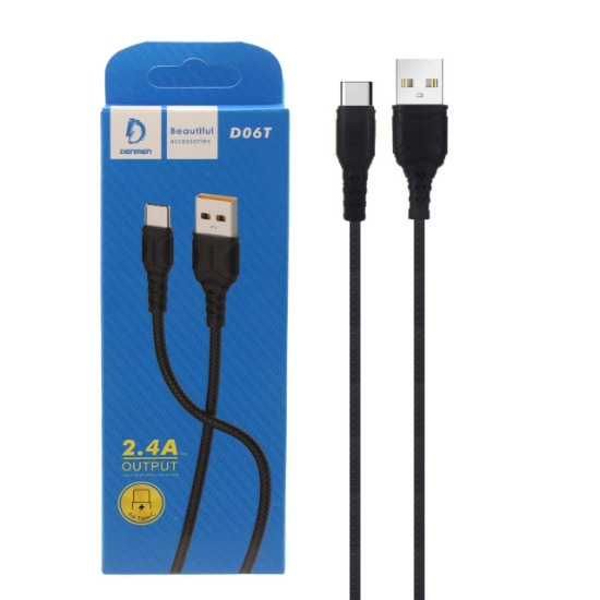 تصویر کابل تبدیل USB به USB-C دنمن مدل D06T 