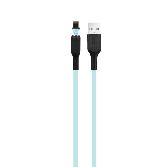 تصویر کابل شارژ فست مگنتی USB به لایتنینگ دنمن مدل D18L 