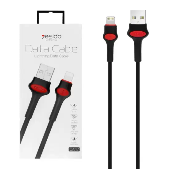 تصویر کابل تبدیل USB به لایتنینگ یسیدو مدل CA47