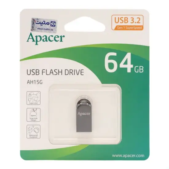 تصویر فلش مموری اپیسر مدل AH15G USB3.2 ظرفیت 64 گیگابایت