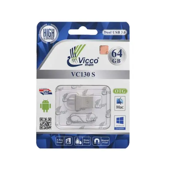 تصویر فلش مموری ویکومن مدل VC130 S USB3.0 OTG ظرفیت 64 گیگابایت