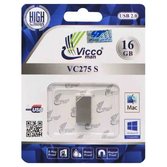 تصویر فلش مموری ویکومن مدل VC275 S USB2.0 ظرفیت 16 گیگابایت