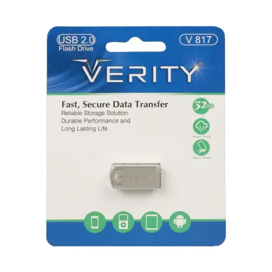 تصویر فلش مموری وریتی مدل V817 USB2.0 ظرفیت 32 گیگابایت