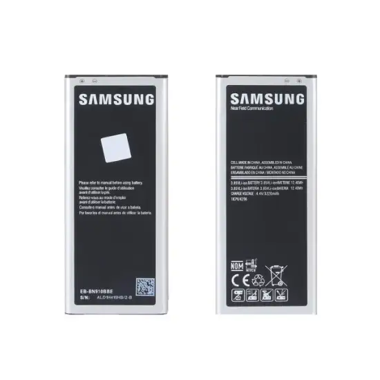 تصویر باتری موبایل سامسونگ مناسب برای مدل Note4 با ظرفیت 3220 میلی آمپر ساعت