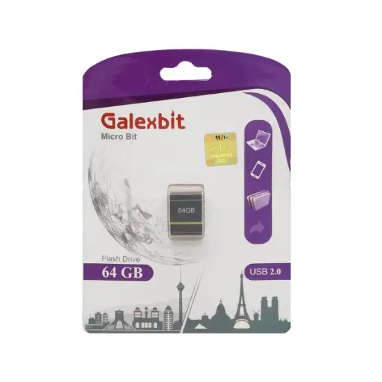 تصویر فلش مموری گلکسبیت مدل Micro Bit USB2.0 ظرفیت 64 گیگابایت