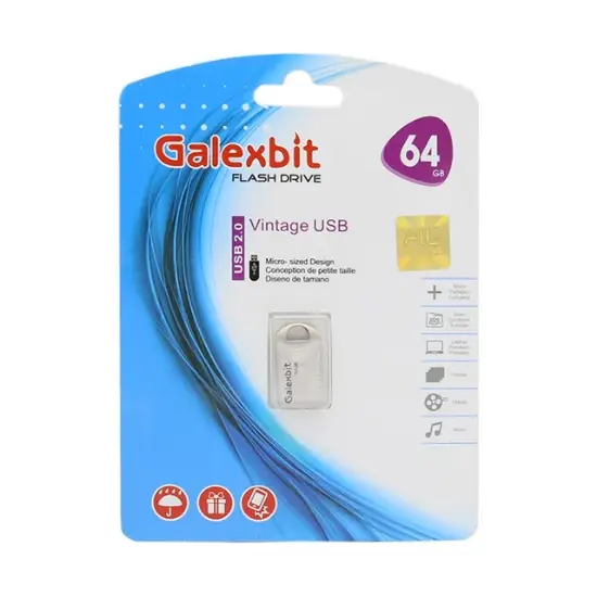 تصویر فلش مموری گلکسبیت مدل Vintage USB2.0 ظرفیت 64 گیگابایت