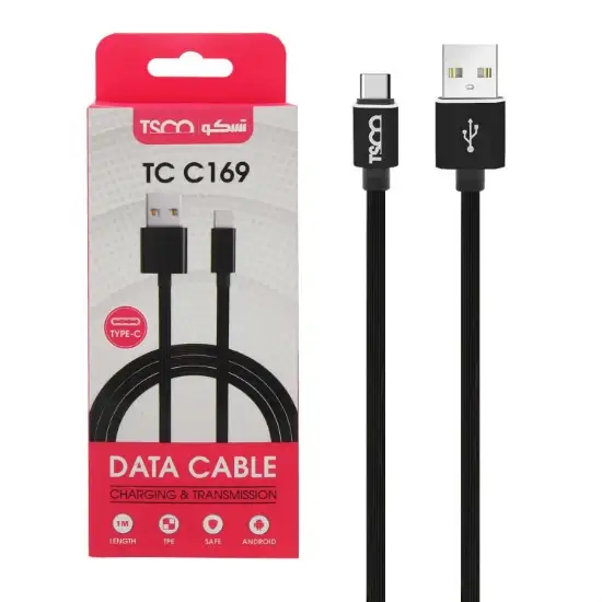 تصویر کابل تبدیل USB به USB-C تسکو مدل TC C169 طول 1 متر