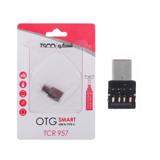 تصویر مبدل OTG تسکو USB به USB-C مدل TCR 957