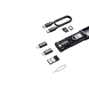 تصویر کابل تبدیل USB-C/USB به لایتنینگ/USB-C/MicroUSB مک‌دودو مدل WF-1720 طول 0.3 متر