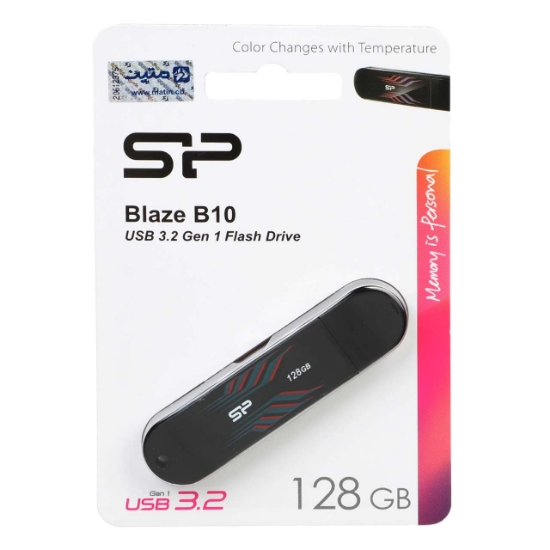 تصویر فلش مموری Silicon power مدل BLAZE B10 ظرفیت 128 گیگابایت