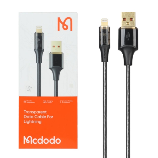 تصویر کابل تبدیل USB به لایتینگ مک دودو مدل CA-2080 طول 1.2 متر