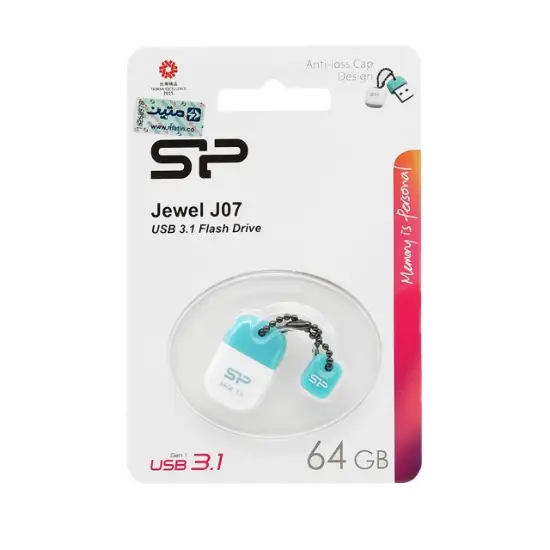 تصویر فلش مموری USB 3.1 سیلیکون پاور مدل Jewel J07 ظرفیت 64 گیگابایت