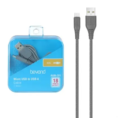 نمایش جزئیات کابل تبدیل USB به micro USB بیاند مدل BUM-201