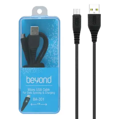 نمایش جزئیات کابل تبدیل USB به micro USB بیاند مدل BA-301