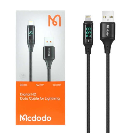 تصویر کابل تبدیل USB به لایتنینگ مک دودو مدل CA-1060 طول 1.2 متر