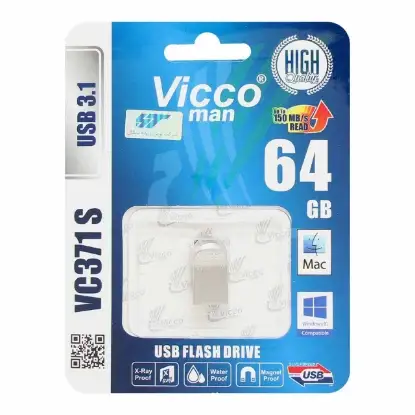 خرید و قیمت فلش مموری ویکومن مدل VC371S USB3.1 ظرفیت 64 گیگابایت