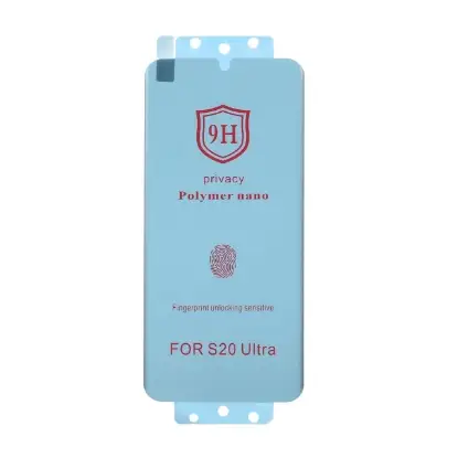 تصویر گلس گوشی Full Cover Polymer nano Privacy برای Samsung S20 Ultra