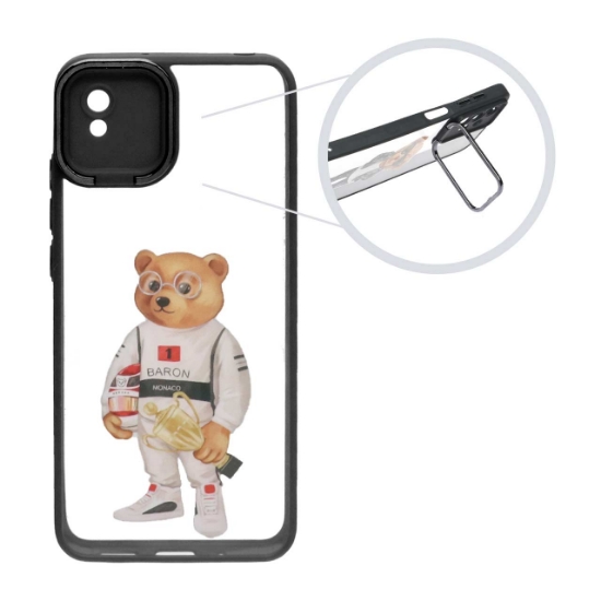 تصویر قاب گوشی پشت شفاف طرح دار محافظ لنزدار متال آیرون برای Xiaomi Redmi 9A Sport / Redmi 9A / Redmi 9AT کد 188