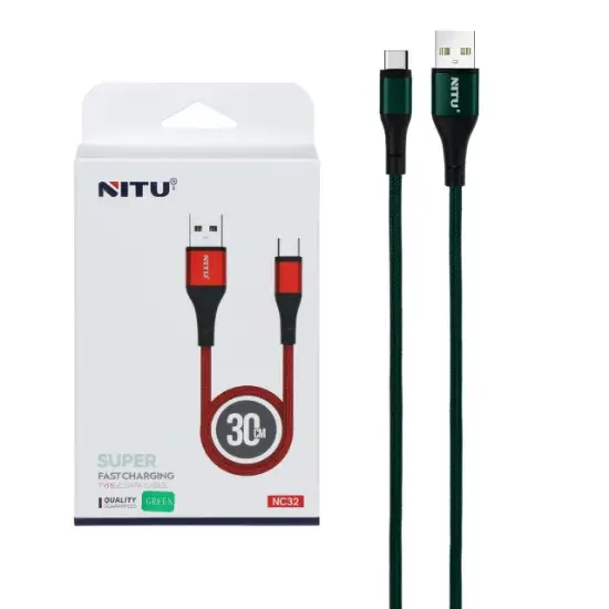 تصویر کابل تبدیل USB به USB-C نیتو مدل NC32 طول 0.30 متر