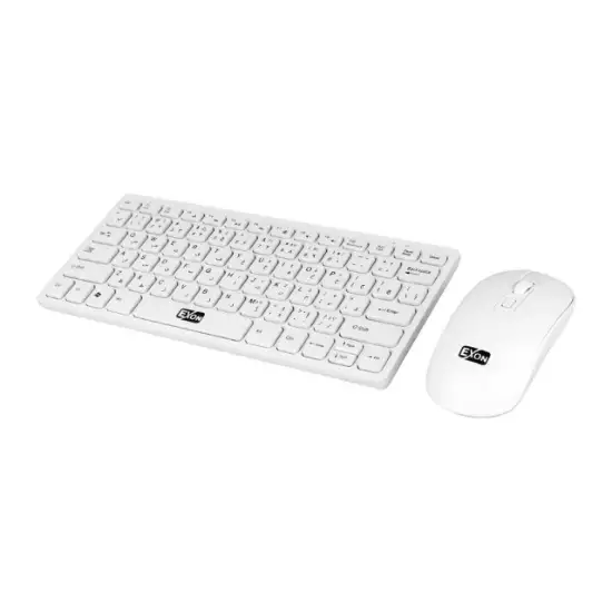 تصویر مینی کیبورد و ماوس بی سیم اکسون مدل K120