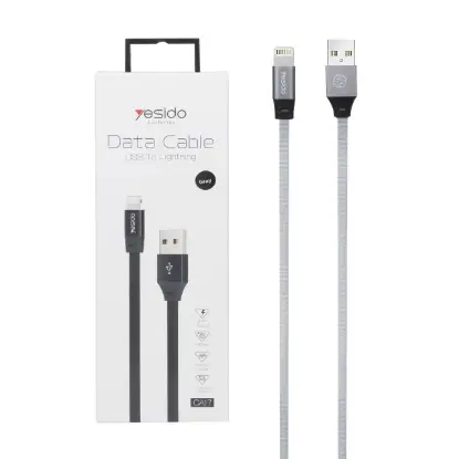 نمایش جزئیات کابل تبدیل USB به لایتنینگ یسیدو مدل CA-17 طول 0.3 متر