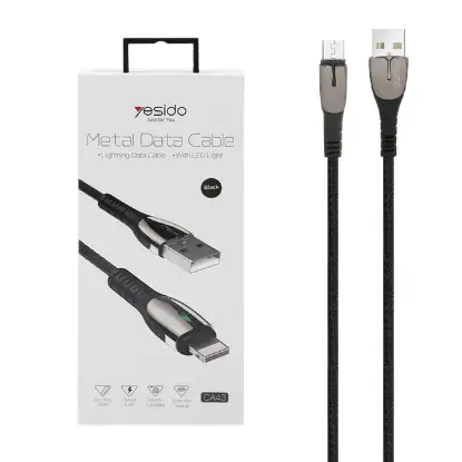 نمایش جزئیات کابل USB بهmicro USB یسیدو مدل CA43 طول 1.2 متر