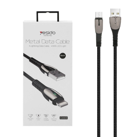 تصویر کابل USB بهmicro USB یسیدو مدل CA43 طول 1.2 متر