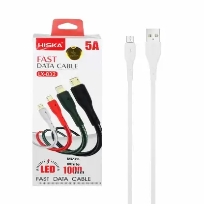 تصویر کابل تبدیل USB به MICROUSB هیسکا مدل LX-832 طول 1 متر