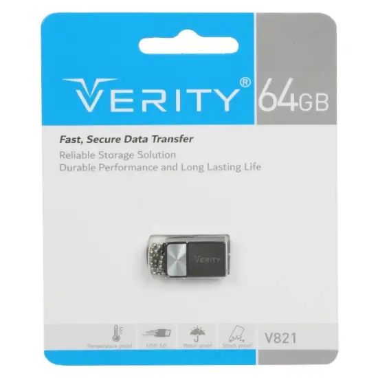 تصویر فلش مموری وریتی مدل V821 USB3.0 ظرفیت 64 گیگابایت