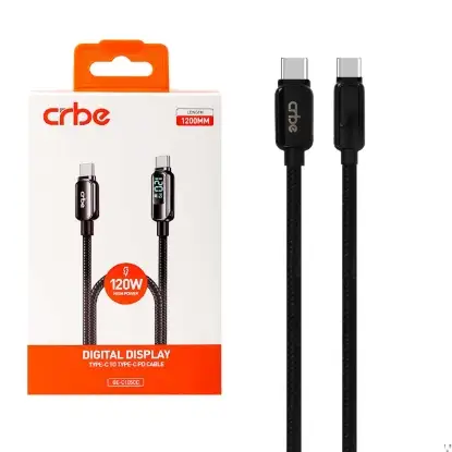 تصویر کابل USB-C کربی مدل BE-C105CC 120W طول 1.2 متر