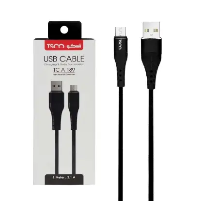 نمایش جزئیات کابل تبدیل USB به Micro-USB تسکو مدل TCA 189 طول 1 متر