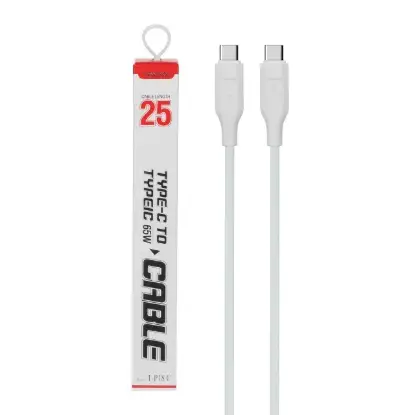 نمایش جزئیات کابل تبدیل پاوربانک USB-C به USB-C ترانیو مدل T-P18C طول 0.25 متر