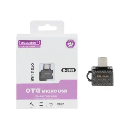 نمایش جزئیات تبدیل USB به MicroUSB کلومن مدل K-OT09