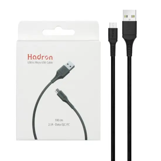 تصویر کابل USB به MicroUSB هادرون مدل HTC-A-U01 طول 1 متر