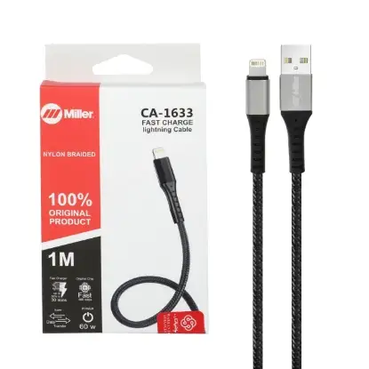 نمایش جزئیات کابل تبدیل USB به لایتنینگ میلر مدل CA1633 طول 1 متر