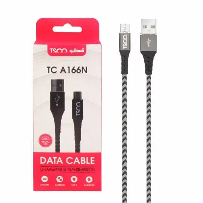 نمایش جزئیات کابل تبدیل USB به Micro-USB تسکو مدل TC-A166N طول 1 متر