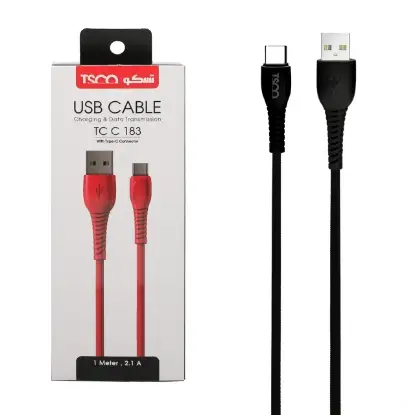 نمایش جزئیات کابل تبدیل USB به USB-C تسکو مدل TC-C183