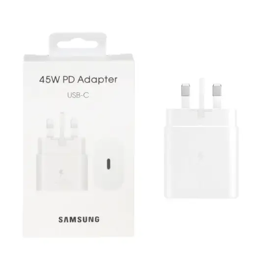 تصویر شارژر دیواری 45 وات سه پین تک پورت USB-C 