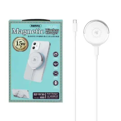 نمایش جزئیات شارژر بی سیم ریمکس مدل RP-W50